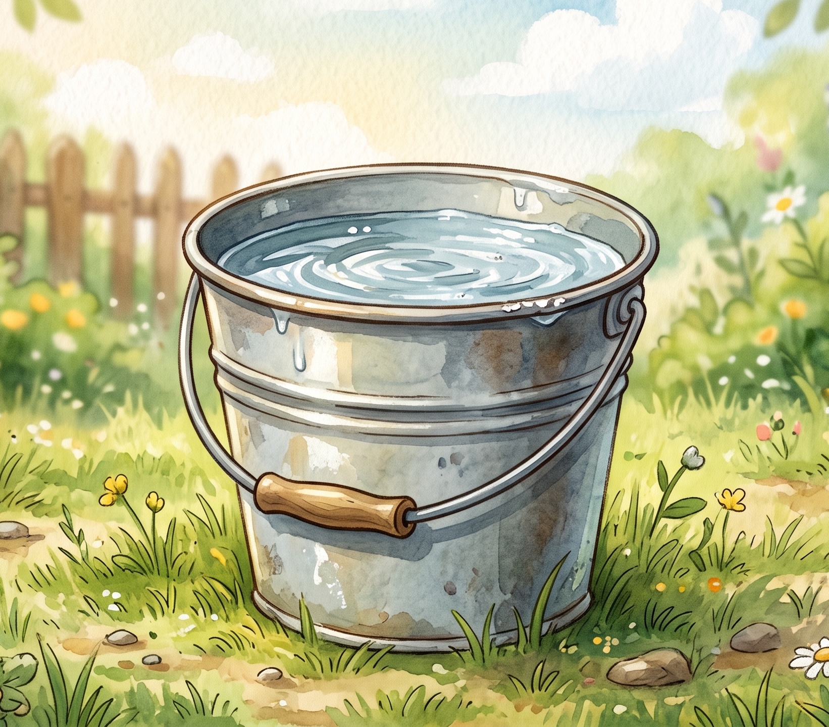 Sheet music notation for Draw a Bucket of Water